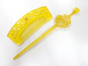 アンティーク　透かし　櫛・簪セット